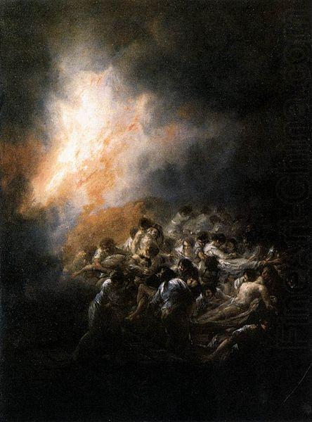 Fire at Night, Francisco de Goya